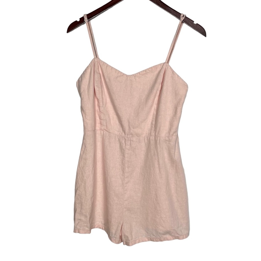 Soft Pink Spaghetti Strap Romper